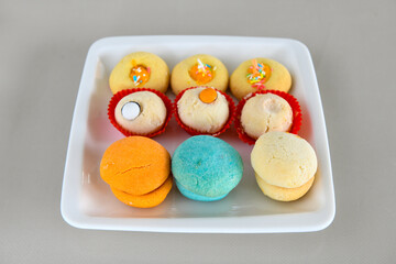 Turkish homemade sweet and savory cookies .Tatli tuzlu kurabiye. Kuru pasta