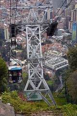 Seilbahn auf den Cerro de Monserrate in Bogotá, Kolumbien