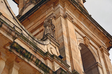 Sacro Santa Iglesia Catedral Primada Basílica Metropolitana de la Inmaculada Concepción de María (Kathedrale der Unbefleckten Empfängnis), Bogotá, Kolumbien - obrazy, fototapety, plakaty