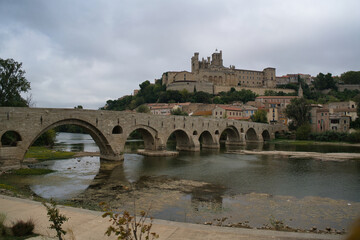 Fototapeta premium Beciers and Narbonne, wonderful cities in the south of France