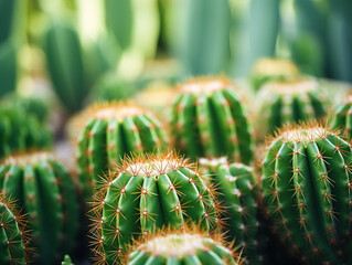Background with cacti