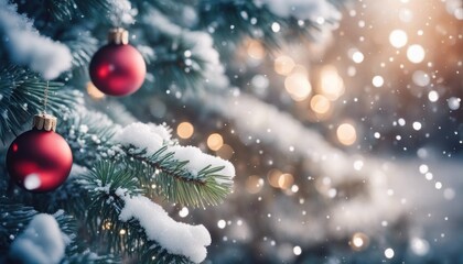 Obraz na płótnie Canvas Christmas tree decorated with toys