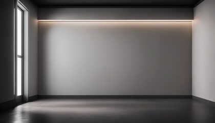 empty room with wall