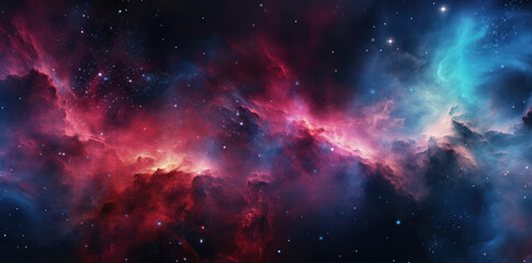 Fototapeta premium Realistic Space Nebula Art
