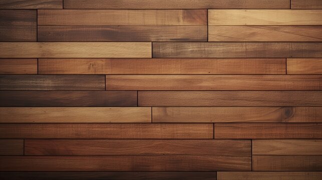 Realistic textured brown wood background. a wooden plank with a detailed texture backdrop