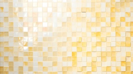 Texture of Mosaic Tiles in light yellow Colors. Rustical Background