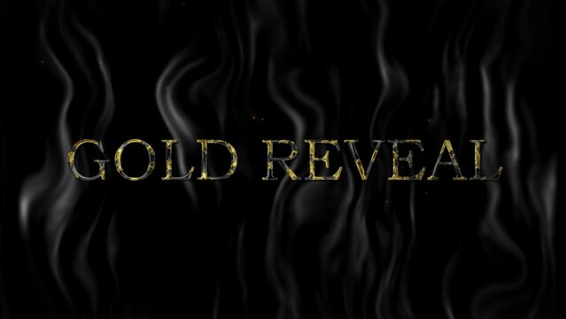 Dark Black And Gold Title Reveal Intro