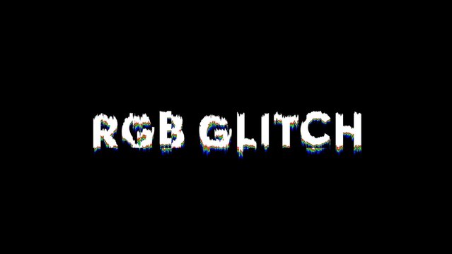 Simple RGB Glitch Slide In Text Intro