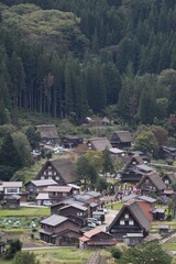 Fototapeta na wymiar Village de Shirakawago - Japon