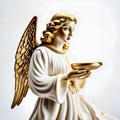 a vintage ceramic  Christmas angel  figure figurine