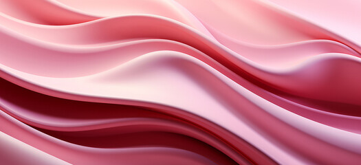 Obraz premium Abstract geometric background with flowing lines and waves. Modern pale pink wavy lines background