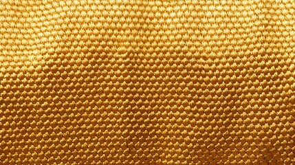 Background of a knitted Fabric Texture in gold Colors. Close up