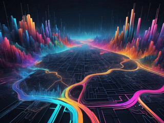 Internet world, high-speed data transfer