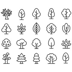 Tree Icons vector design