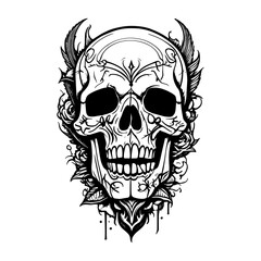 Obraz premium skull icon