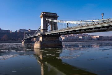 Fototapeta premium Bridge over Danube river