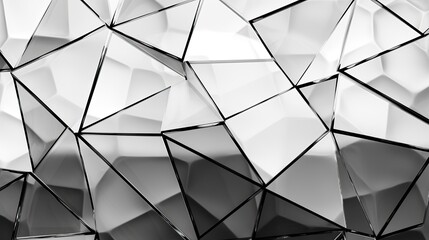 Polygonal metal background. Abstract background made of metal polygons.