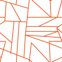 geometric color orange line plaid line pattern background texture abstract design print - obrazy, fototapety, plakaty