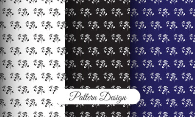 vector seamless pattern 3 color combinations,bright tile backdrop, monochrome graphic element
