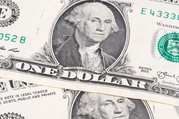 Macro photo of United States Dollar bills