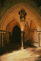 Obraz premium interior of the gothic cathedral 