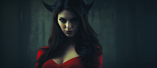 female devil - obrazy, fototapety, plakaty