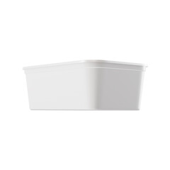 a opened butter tub image on a white background