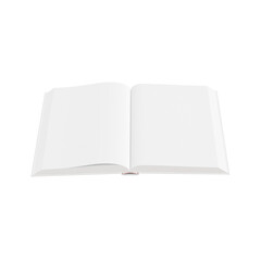 a image from a open book on a white background