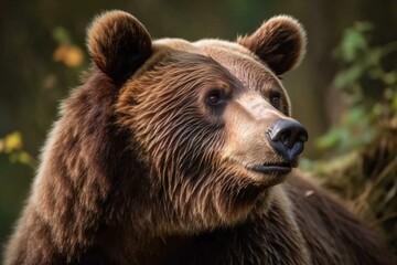 photo of a brown bear. Generative AI