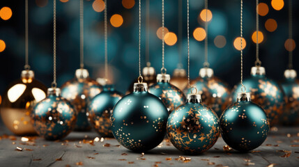 Fototapeta na wymiar Christmas balls and decorations