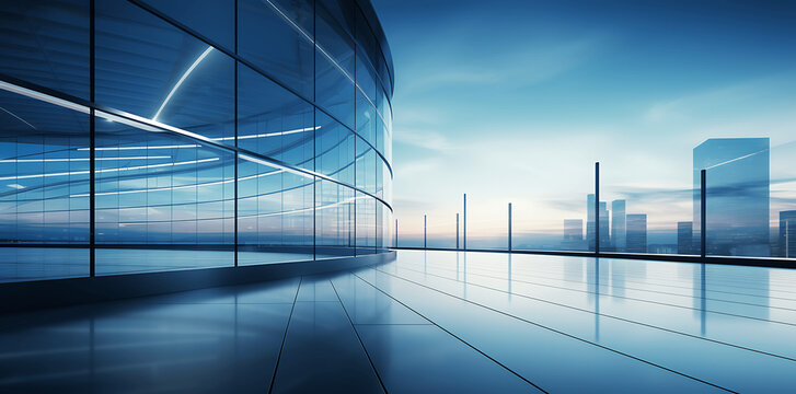 Edificio de oficinas con fachadas de cristal