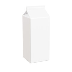 a white image of a milk pack isolated in a default background