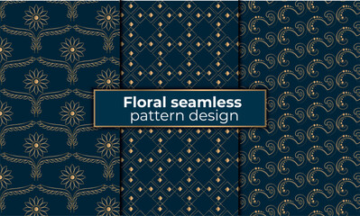 Floral seamless pattern design 