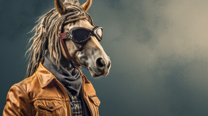 portrait of a horse spirit animal animal - by generative ai