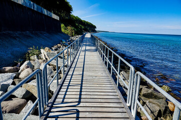stairway to the sea , image taken in rugen, north germany, europe - 674137254