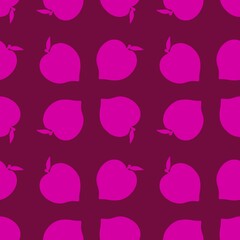 Summer fruit seamless peach pattern for wrapping paper and fabrics and linens and kids clothes print