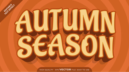 Editable Text Effect - Autumn Season