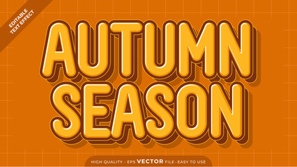 Editable Text Effect - Autumn Season