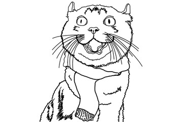 Animal - Pet - Adorable Cat - Kitten - Kitty illustration