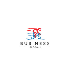 Cycling sports abstract logo design corporate 