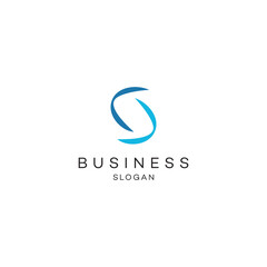 Fototapeta premium Solution direction fly air adventure letter s logo design