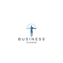 Health and medical human science logo design