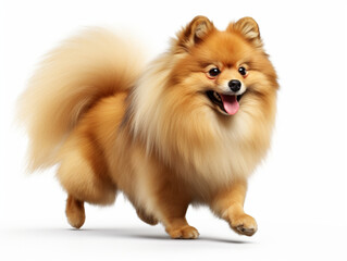 Obraz premium pomeranian dog isolated on white