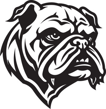 Elegant Bulldog Bulldog as a Logo Design Iconic Strength Unleashed Black Emblem Design