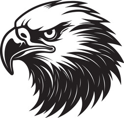 Symbol of Freedom Black Eagle Vector Icon Vector Artistry Redefined Eagle Emblem
