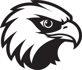 Symbol of Flight Black Eagle Vector Emblem Eagles Elegance Emblem of Power in Black