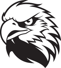Noble Soar Black Eagle Logo Mastery Black and Majestic Eagle Vector Icon