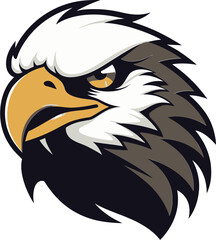 Aerial Dominance Black Eagle Design Logo Noble Soar Black Eagle Logo Mastery