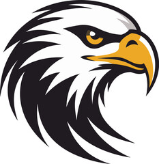 Eagle Excellence Black Icon in Vector Eagles Grace Black Logo with Majestic Bird