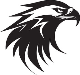 Eagles Elegance Emblem of Power in Black Wings of Freedom Black Logo Design with Eagle